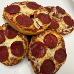 Cup n Char Pepperoni Pizza Bagels